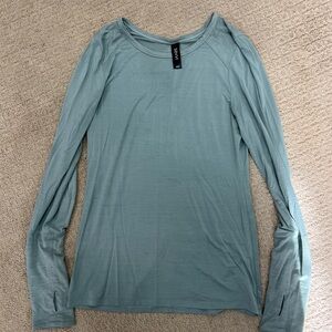 Athleta Seafoam Long Sleeve Top